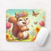 Niedliches, glückliches Eichhörnchen Mousepad (Mit Mouse)