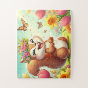 Niedliches, glückliches Eichhörnchen Puzzle