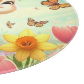 Niedliches, glückliches Eichhörnchen Schneidebrett (Ecke)