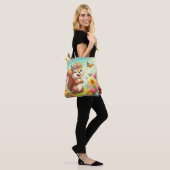 Niedliches, glückliches Eichhörnchen Tasche (Am Model)