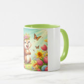 Niedliches, glückliches Eichhörnchen Tasse (VorderseiteRechts)