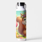 Niedliches, glückliches Eichhörnchen Trinkflasche (Vorne)