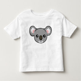 Niedliches glückliches graues Koala-Gesicht, das Kleinkind T-shirt