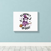 Niedliches glückliches Halloween (2) Leinwanddruck (Insitu (Holzboden))