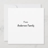 Niedliches glückliches Halloween Ankündigung (Rückseite)