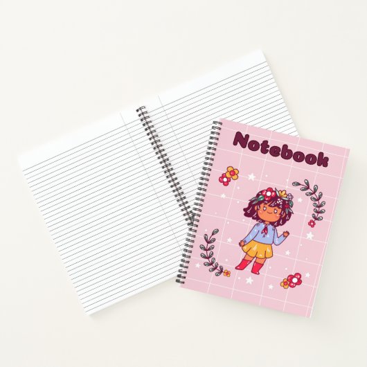 Niedliches glückliches Mädchen 💗 ✨ Notizblock (Innenseite)