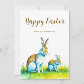 Niedliches glückliches Ostern Feiertagskarte (Vorderseite)