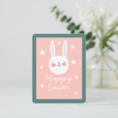 Niedliches glückliches Ostern Feiertagskarte (Stehend Vorderseite)
