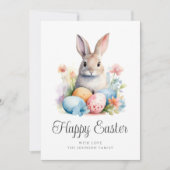 Niedliches glückliches Ostern Feiertagskarte (Vorderseite)