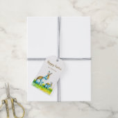 Niedliches glückliches Ostern Geschenkanhänger (Mit Garn)