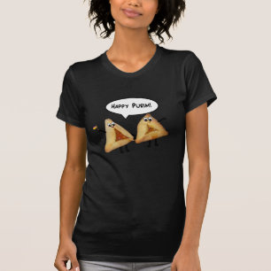 Niedliches glückliches Purim Hamantaschen T-Shirt