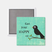Niedliches Glücksangebot mit Bird Magnet (Vorderseite/Rückseite)