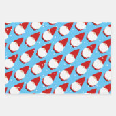 Niedliches Gnom Cartoon Weihnachtswrap Geschenkpapier Set (Vorderseite 2)