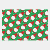 Niedliches Gnom Cartoon Weihnachtswrap Geschenkpapier Set (Vorderseite)