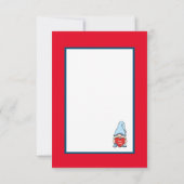 Niedliches Gnom Dankeskarte (Rückseite)