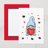 Niedliches Gnom Dankeskarte (Vorne/Hinten)