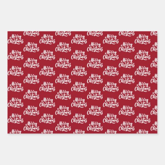 Niedliches Gnome Black and Red Christmas Geschenkpapier Set (Vorderseite 3)