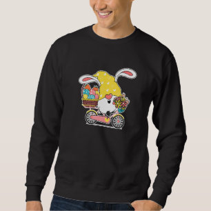 Niedliches Gnome Bunny Rabbit auf Bike Bicycle Cyc Sweatshirt