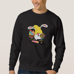 Niedliches Gnome Bunny Rabbit auf Bike Bicycle Cyc Sweatshirt
