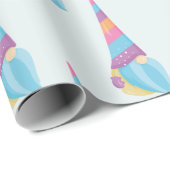Niedliches Gnome Einhorn Magische Farbe Geschenkpapier (Rolleneckpunkt)