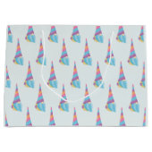 Niedliches Gnome Einhorn Magische Farbe Große Geschenktüte (Vorderseite)