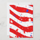 Niedliches Gnome-Feuerwerk am 4. Juli Einladung (Rückseite)