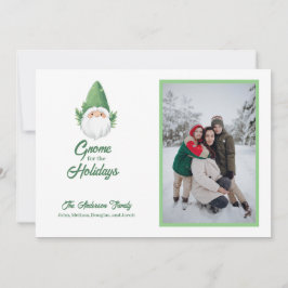 Niedliches Gnome für das Foto Holidays Family Feiertagskarte