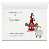 Niedliches Gnome für Weihnachten Feuerplatz Urlaub (Innenansicht Horizontal (Unten))