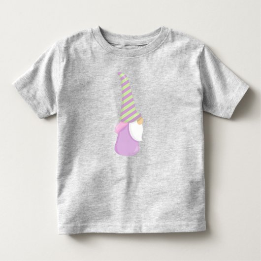 Niedliches Gnome, Garden Gnome, Little Gnome, Bart Kleinkind T-shirt (Vorderseite)