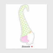 Niedliches Gnome, Garden Gnome, Little Gnome, Hut, Aufkleber (Blatt)