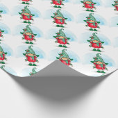 Niedliches Gnome Geschenkpapier (Ecke)