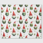 Niedliches Gnome Geschenkpapier (Flach)