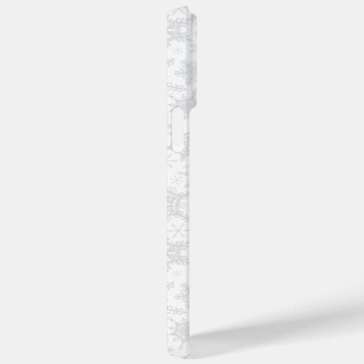 Niedliches Gnome in Roten Weihnachtsschneeflocken Case-Mate iPhone Hülle (Rückseite / Rechts)