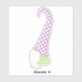 Niedliches Gnome, Kleiner Gnome, Garten Gnome, Hut Aufkleber (Blatt)