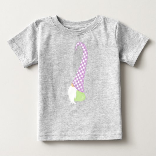 Niedliches Gnome, Kleiner Gnome, Garten Gnome, Hut Baby T-shirt (Vorderseite)