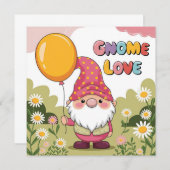 Niedliches Gnome mit Balloon - Design der GNOME-Li (Vorne/Hinten)