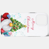 Niedliches Gnome mit Weihnachtsbaumhut und Geschen Case-Mate iPhone Hülle (Rückseite (Horizontal))