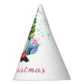 Niedliches Gnome mit Weihnachtsbaumhut und Geschen Partyhütchen (Rechts)