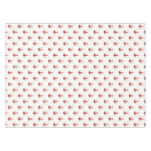 Niedliches Gnome und Weihnachtsblumenmuster Tischdecke (Vorderseite (Horizontal))