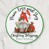 Niedliches Gnome Weihnachts-Segeln Custom Gift Geschenkanhänger (Vorderseite)