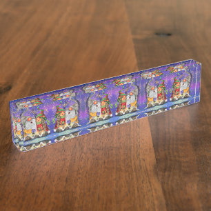 Niedliches Gnome Weihnachtsgeschenk Zubehör Namensplakette