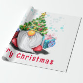 Niedliches Gnome Weihnachtswrapper Geschenkpapier (Ungerollt)