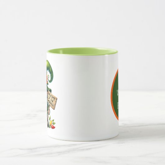 Niedliches Gnome Willkommensgarten Party hinzufüge Tasse (Zentrum)