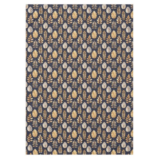 Niedliches Gold/Blauer Herbstleaf Tischdecke (Vorderseite)