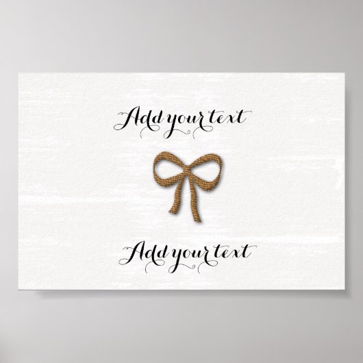 Niedliches Gold Bow Collage Baby Kinder Hochzeitsp Poster (Vorne)