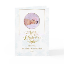 Niedliches Gold Frame mein erstes Weihnachtsjunges