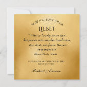 Niedliches Gold Pembroke Corgi Angel Beileid Dankeskarte (Rückseite)