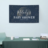 Niedliches Gold Star & Rainbow Baby Dusche Banner (Messeveranstaltung)