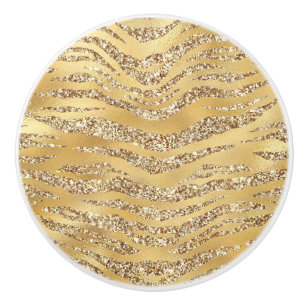 Niedliches Gold Tiger Hautbild - Tierlover Keramikknauf