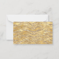 Niedliches Gold Tiger Skin Print Patches